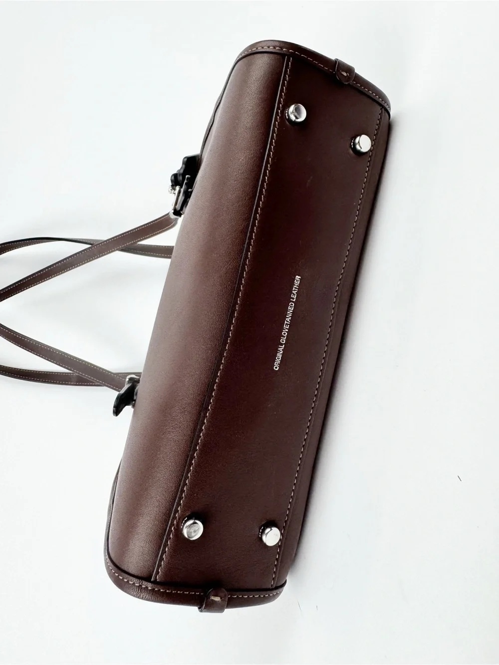 Coach Swing Zip Mahogany Brown Leather Shoulder Bag Re-Edition CM565